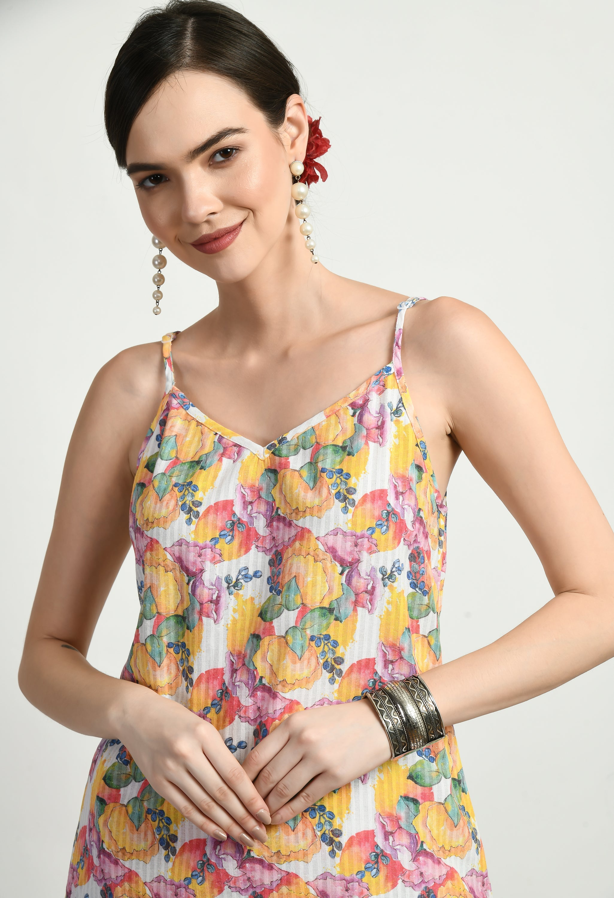 Noodle Cotton Kurta | Buy Strap Kurtas Online